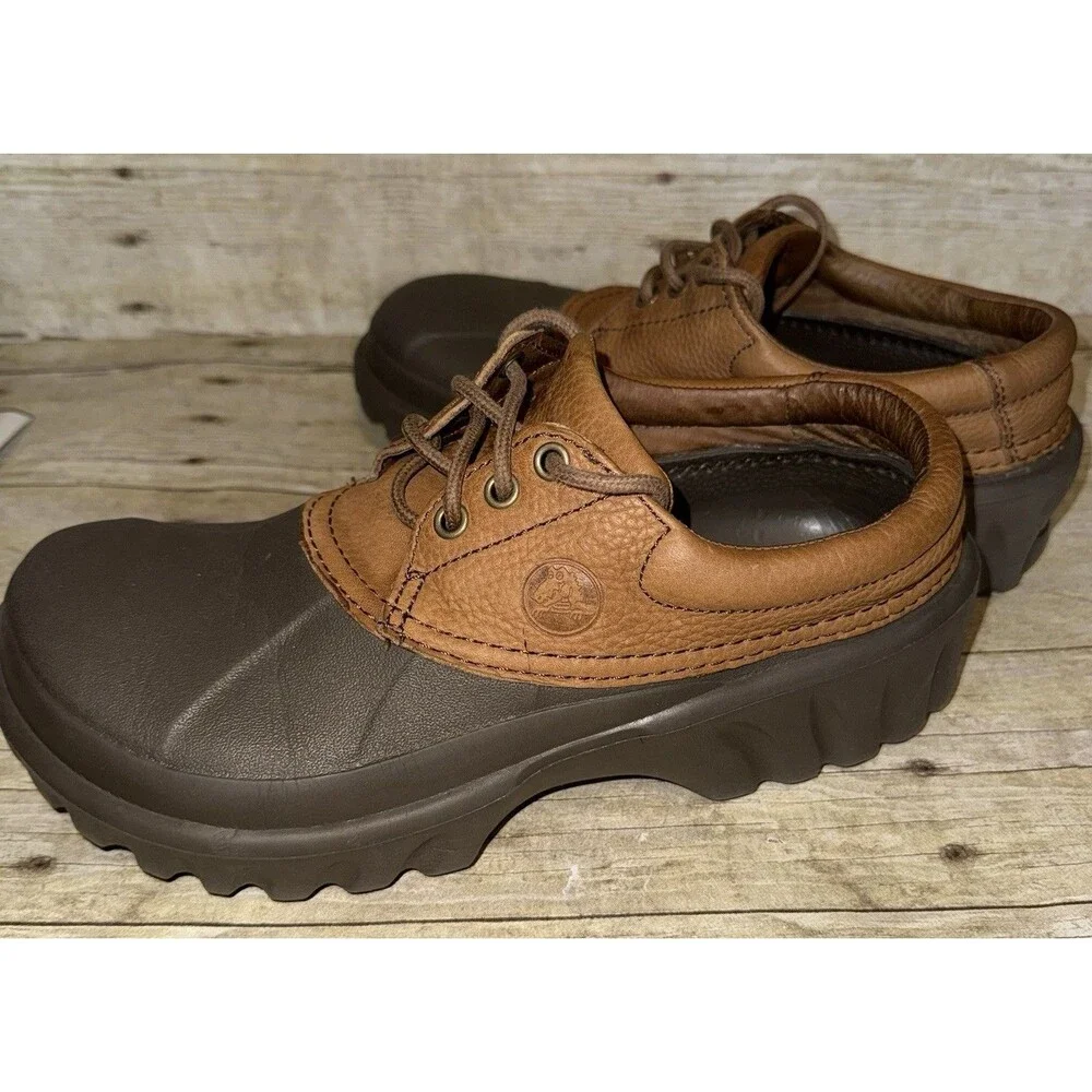 Mens Croc Water Shoes W/Leather Upper Size 9 In Excellent Shape Ready For Action
